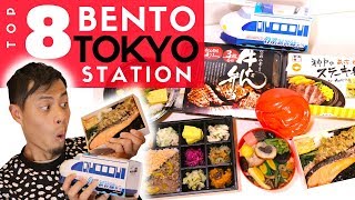 Japan Train Bento Top 8 MustBuy at Tokyo Station | Japanese Street Food Tour