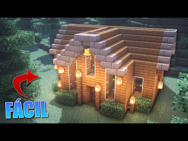 Minecraft: Casa Perfecta para Survival, Casa Minecraft de Madera *Fácil*