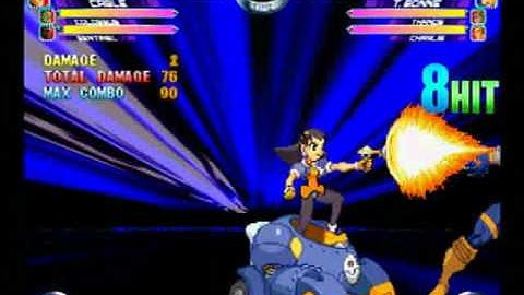 MvC2: Romneto Combo Challenge # 1 - 100% Combo (2 meters) Tron/Thanos/Charlie inspired by Romneto