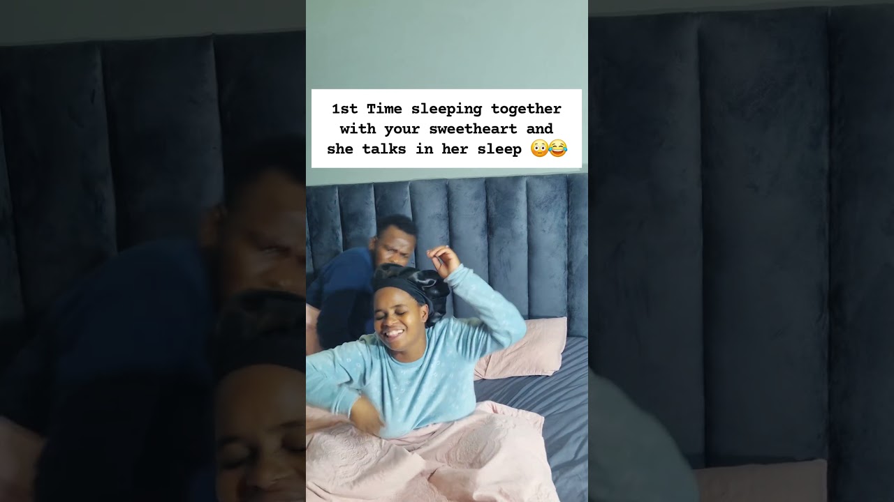 1st TIME SLEEPING TOGETHER. #funny #humor #couple