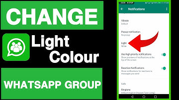 How to change notification light color on whatsapp group||Whatsapp group message light colour