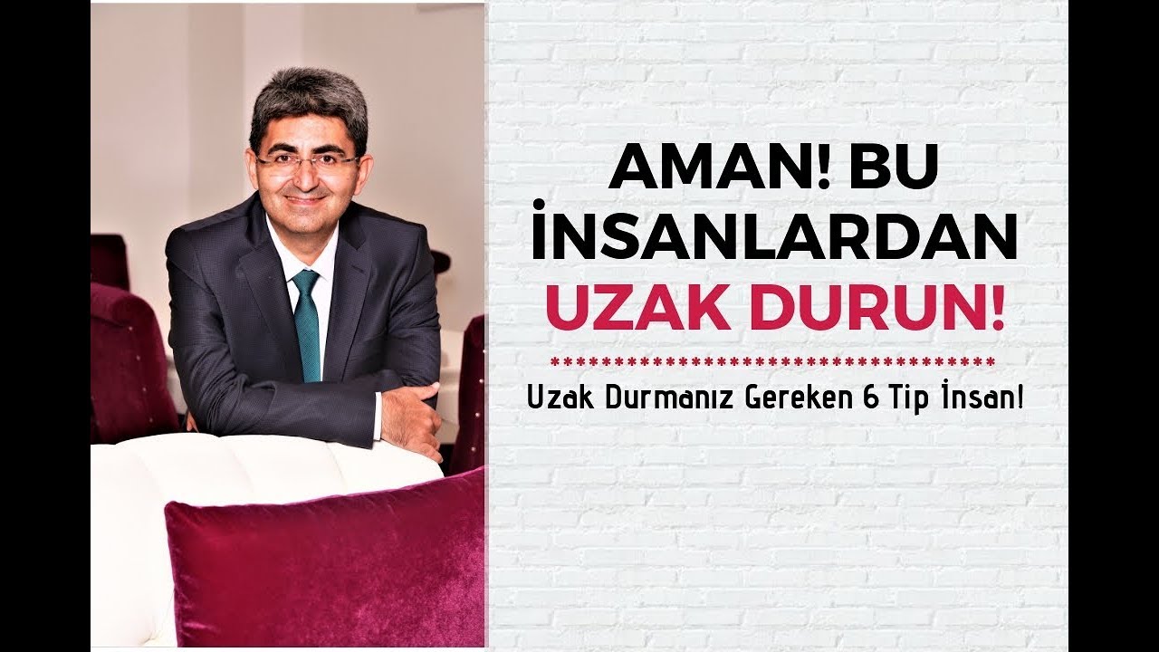 Bu insanlardan uzak durun