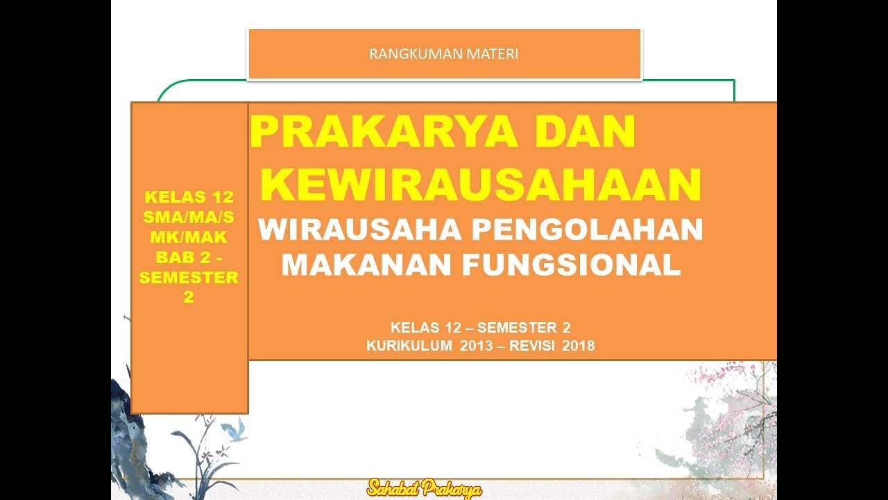 Materi Kewirausahaan Kelas Xii Bab 2 Belajar