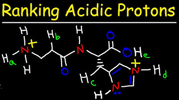 Ranking Protons in order of Increasing Acidity Using pKa Values