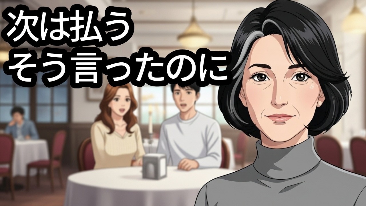 “次は払う”を3回信じた結果――息子夫婦との食事で母が線を引いた夜