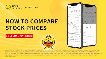 30s App Trick - How to Compare Stock Prices - Tiger Brokers