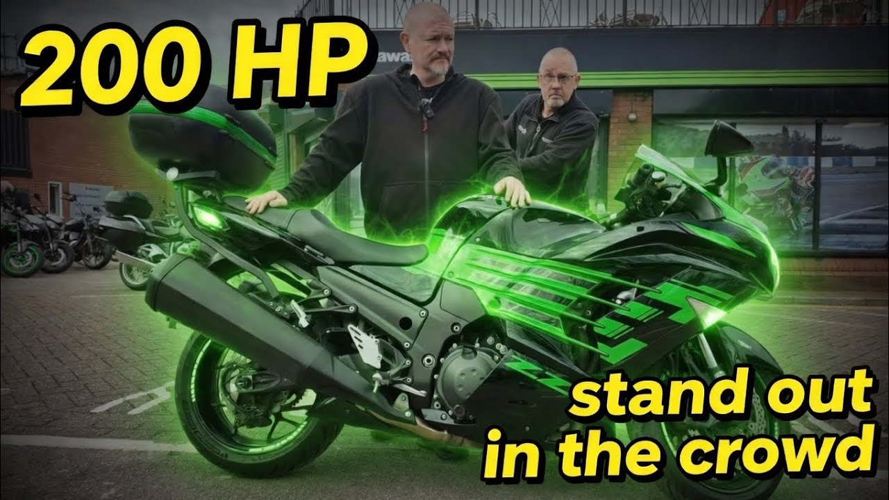 The Kawasaki ZZR1400 review. 200 mighty horses! - YouTube