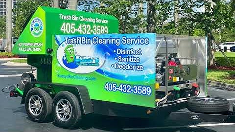 Trailer Mounted Trash Bin Cleaner || Sparkling Bins