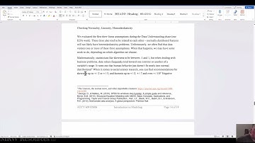 MLR Excel Dealing with Skewness & Kurtosis