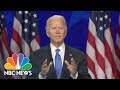 Biden lembra: "Estamos em guerra com o vírus, não uns com os outros"