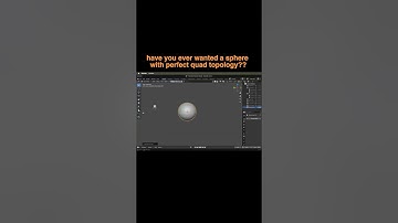 Make a Perfect Sphere with Quads Only #BlenderTips #blender #blendertutorial