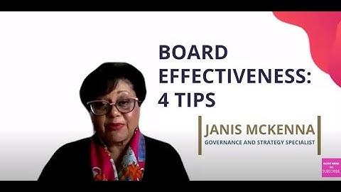 4 tips to enhance board effectiveness