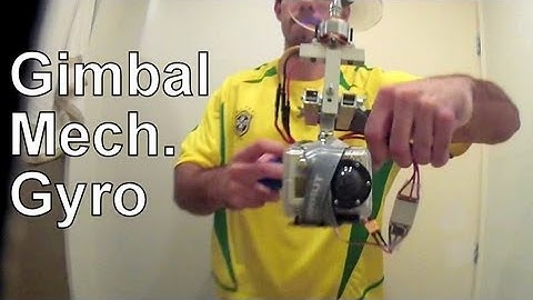 Mechanical gyro gimbal to stabilize a GoPro camera: pitch and roll