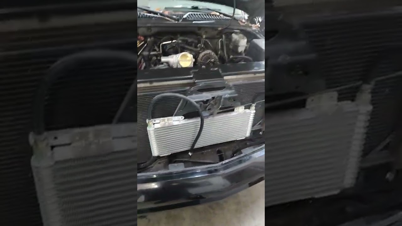 Trucool 40k transmission cooler installed LQ9 6.0l GM BTR TRUCK NORRIS CAM