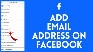 How to Add Email Address on Facebook (Full Guide)