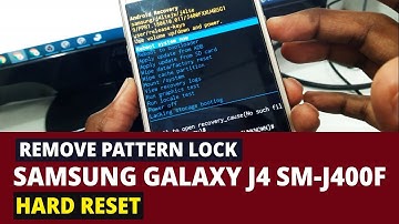 Samsung Galaxy J4 SM-J400F Hard Reset | Remove Pattern Lock Only