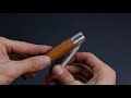 Turning a bolt into a classic folding knife with wooden handle