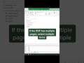 Covert pdf to excel