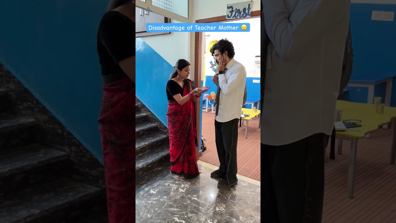 Disadvantage of Teacher Mother 🥲 #shorts #teratrigun #teachercomedy #schoollife