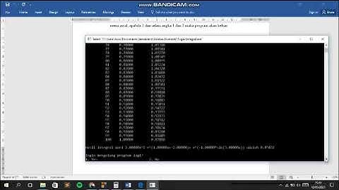 Program C++ - Integrasi Numerik Mengunakan Kaidah Trapesium