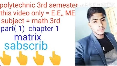 Applied math 3rd polytechnic