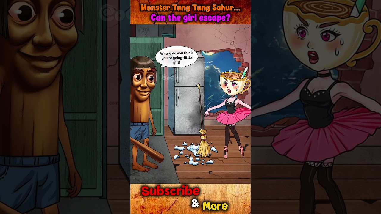 💀Monster Tung Tung...Can the glass girl escape? 