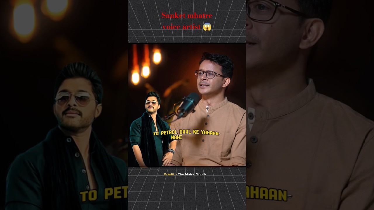 Sanket mhatre voice artist 😱 Allu arjun hindi voice artist || 