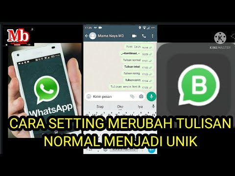 CARA SETTING MERUBAH TULISAN NORMAL MENJADI UNIK