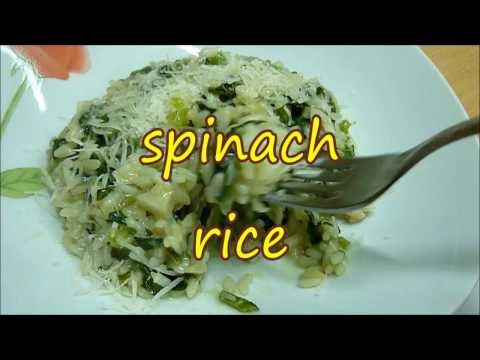 RICE WITH SPINACH CASSEROLE RECIPE. RISOTTO BEST AND HELTHY Italian Food. #rice