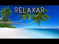 Música de Relaxamento Profundo para Acalmar a Ansiedade - Visual de Praia e Mar em Dia Sol,  Meditar