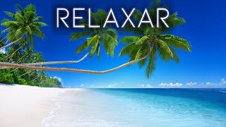 Deep Relaxation Music to Calm Anxiety  Beach and Ocean Visual on a Sunny Day, Meditation