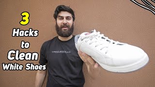 HOW TO CLEAN WHITE SHOES AT HOME | 3 Easy Hacks That WORKS | GIVEAWAY screenshot 3