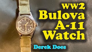 A 1943 Bulova A-11 Watch from WWII on Derek Does.