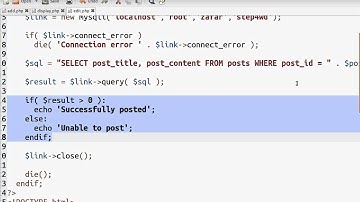 PHP: Modify records in Database [Urdu - اردو]