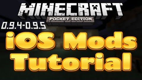 [0.9.5] INSTALL MODS ON iOS (ModLoader) TUTORIAL- Minecraft Pocket Edition!