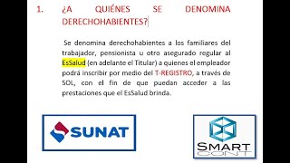 REGISTRO DE DERECHOHABIENTES   SUNAT