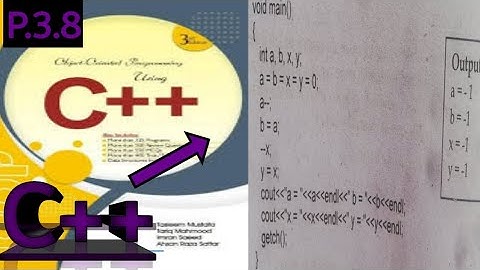 postfix decrement and prefix decrement operator used as independent expression. |cpp 3rd edition 3.8
