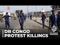 Two officers arrested in DR Congo for crackdown that killed 43 people