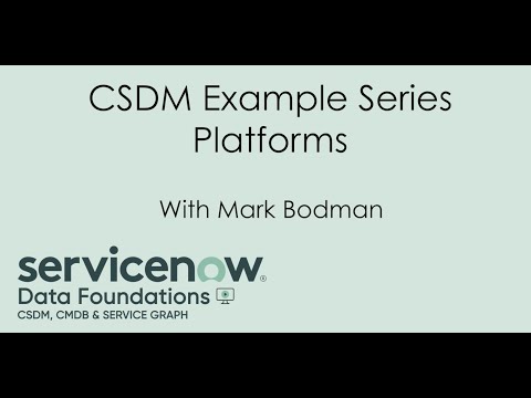 CSDM Example Series: Platforms