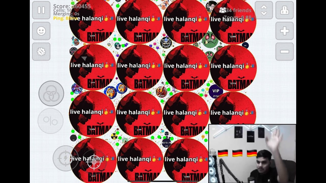 بث حلنقي- فيس كام 😍 دعس المنوب  😍 HALANQI LIVE FACECAM AGARIO