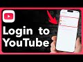 How To Login To YouTube On iPhone