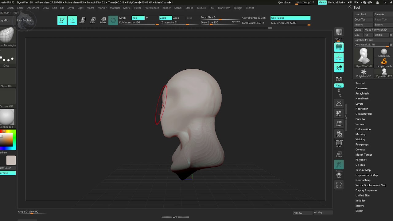 what is the zbrush 4r line