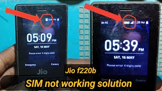 jio phone no sim problem||jio phone network problem repairing||Jio sim mobile is not supported