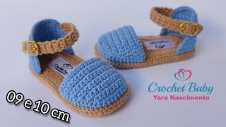 Alpargata de Crochê - Crochet Baby Yara Nascimento