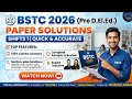 BSTC 2026 Answer Key and Solutions #bstc #bstc2026 #bstcexam2026