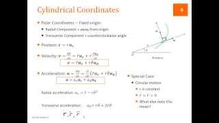 L04.3 - Dynamics - Lesson 4.3 - Cylindrical Coordinate Kinematics
