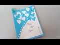 How to make happy new year greeting card | Easy paper greeting card 2022