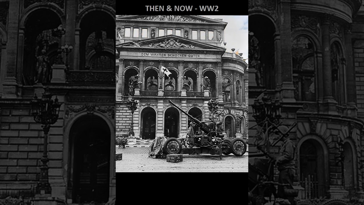 Frankfurt am Main, 1945 March  4 cm anti aircraft gun of the 5th US Division