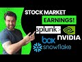 Live Stock Market Earnings Reaction! Nvidia Stock, Snowflake, Splunk, Box, Williams Sonoma