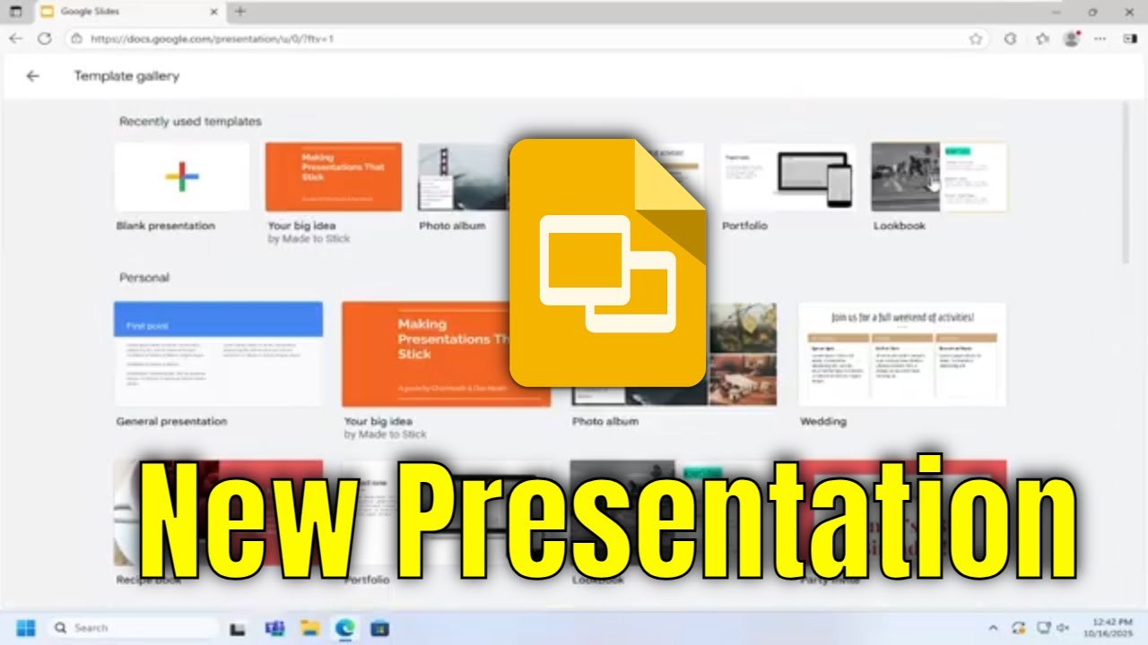 How To Create a New Presentation on Google Slide Presentation [Guide ...